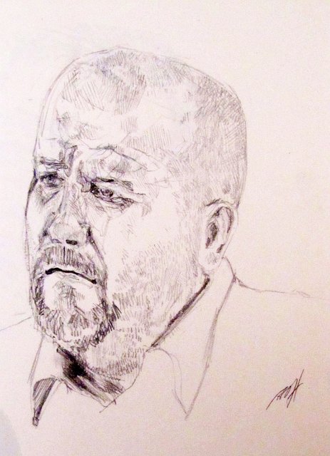 Peter Douglas in Pencil